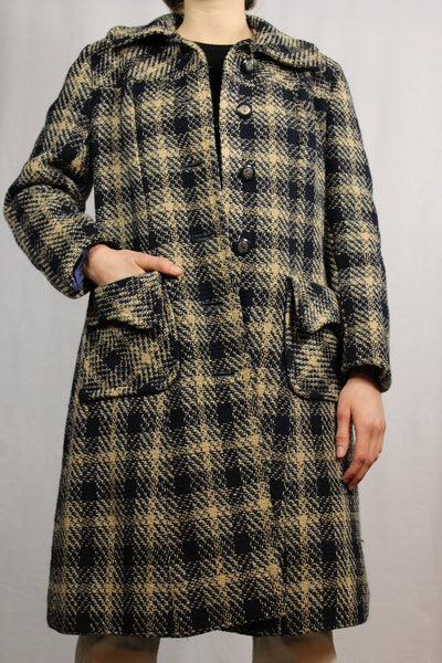 70's Wool Women's Coat Size M-Coats-Bij Ons Vintage-M-Bij Ons Vintage
