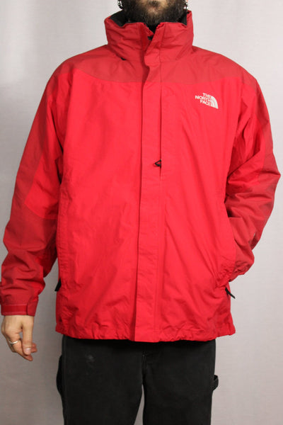 North Face Polyester Men's Branded Coat Red Size XL-Coats-Bij Ons Vintage-XL-Bij Ons Vintage