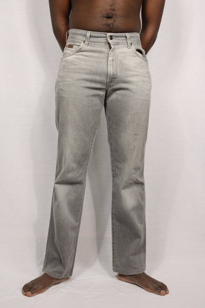Wrangler Cotton Men's Denim Jeans Black Size 31/34-Trousers-Bij Ons Vintage-31/34-Bij Ons Vintage
