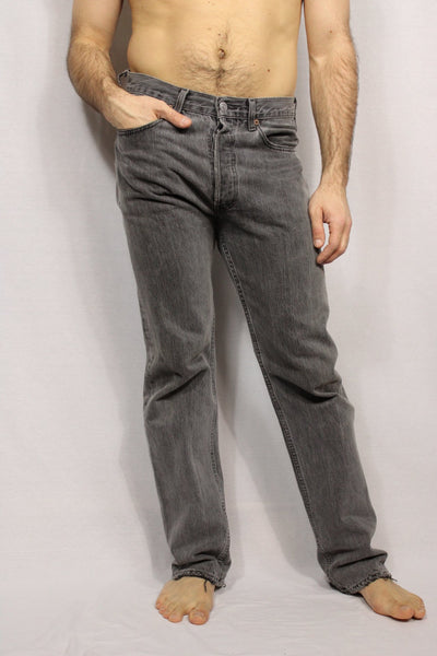 Levi's Cotton Men's Denim Jeans Black Size 31/32-Trousers-Bij Ons Vintage-31/32-Bij Ons Vintage